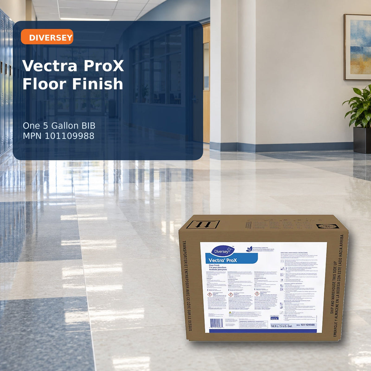 Diversey Vectra ProX floor finish – product hero