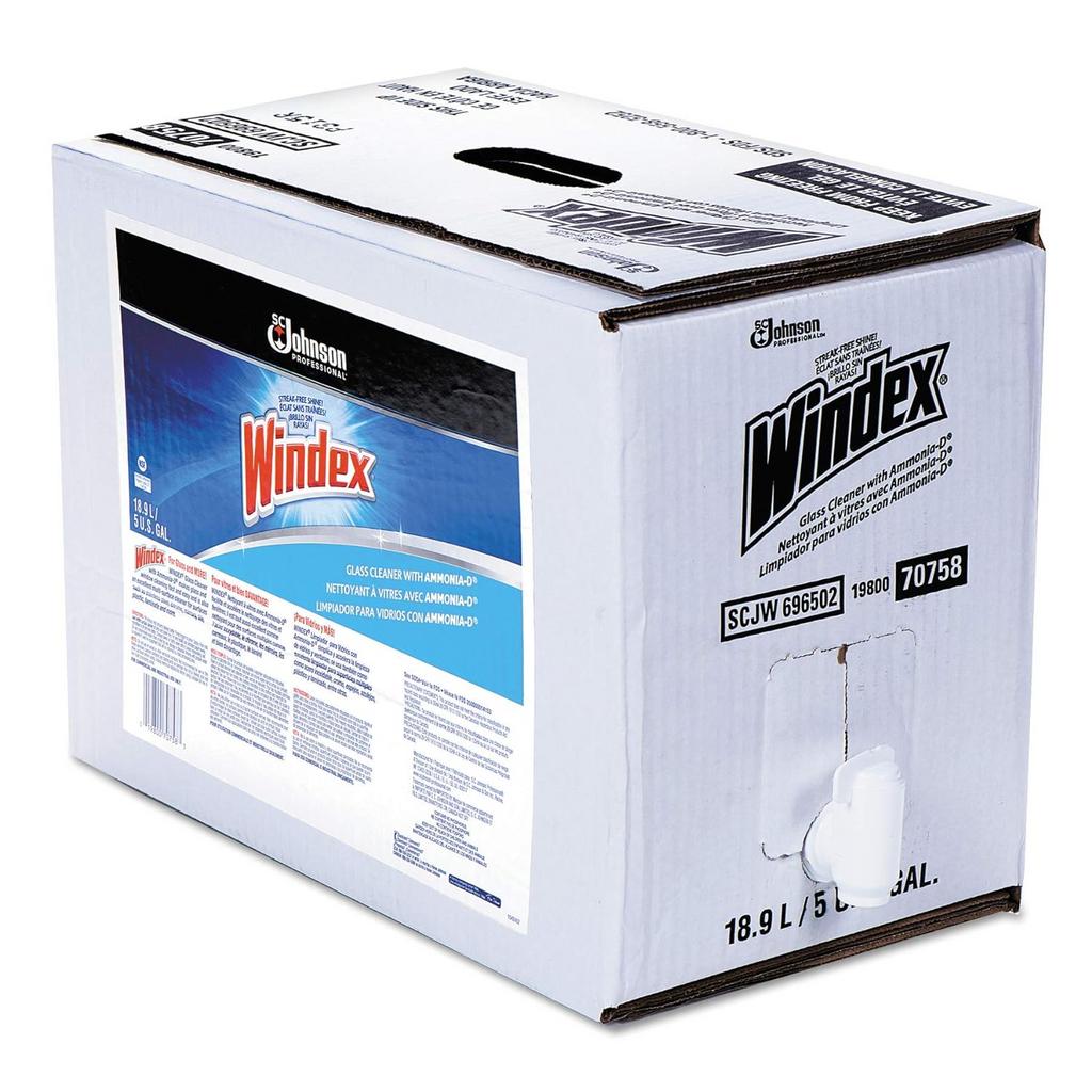Windex Glass and More 5 gallon ready-to-use dispenser box, MPN 696502