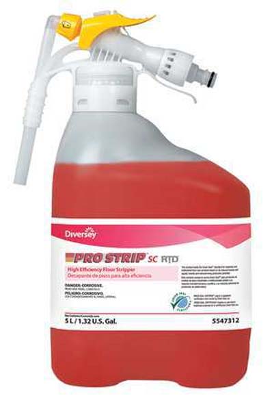 Diversey Pro Strip SC RTD Floor Stripper 1 Gallon | Hose-Connect Dilution Control | Green Seal Certified